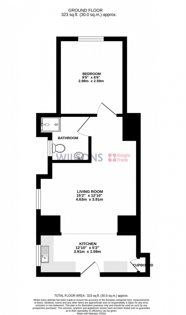 Floor Plan Image for 1 Bedroom Apartment for Sale in St Saviour