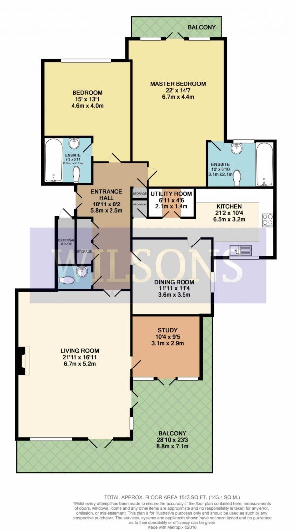 Floor Plan Image for 2 Bedroom Apartment for Sale in St Brelade