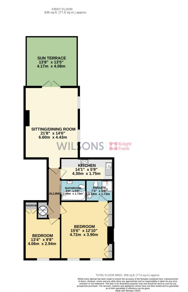 Floor Plan Image for 2 Bedroom Apartment for Sale in St Helier