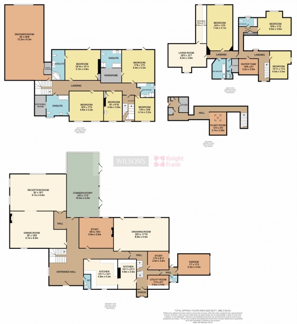 Floor Plan Image for 8 Bedroom Detached House for Sale in St Brelade