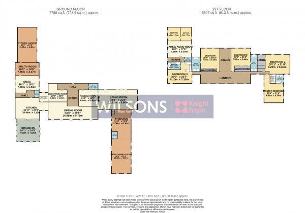 Floor Plan Image for 6 Bedroom Detached House for Sale in St Peter