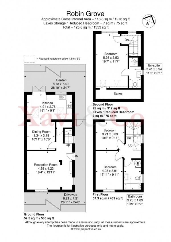 Floor Plan Image for 3 Bedroom Semi-Detached House for Sale in Robin Grove, Brentford