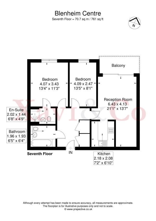 Floor Plan Image for 2 Bedroom Apartment for Sale in Blenheim Centre, Prince Regents Road, Hounslow  TW3