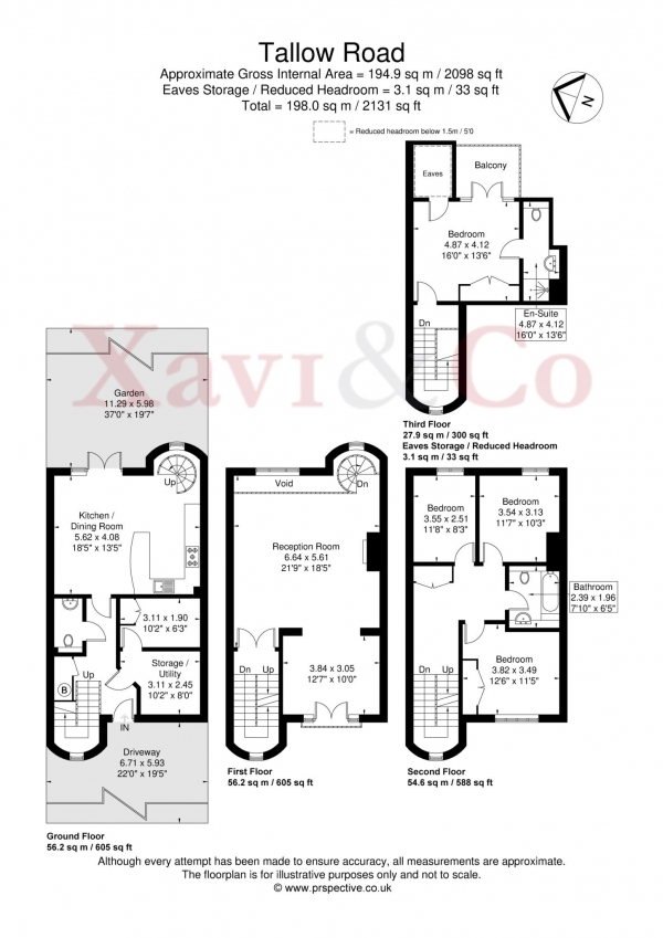 Floor Plan Image for 4 Bedroom Terraced House for Sale in Tallow Road, The Island, Brentford