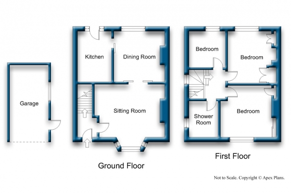 Floor Plan Image for 3 Bedroom End of Terrace House for Sale in Dodsworth Avenue, Heworth, York