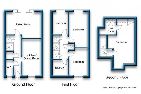 Floor Plan Image for 4 Bedroom Terraced House for Sale in Miller Road, Clifton, York