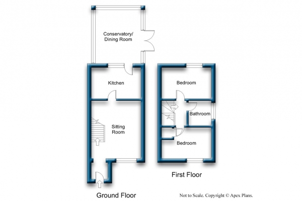 Floor Plan Image for 2 Bedroom Semi-Detached House for Sale in Ryecroft, Strensall, York