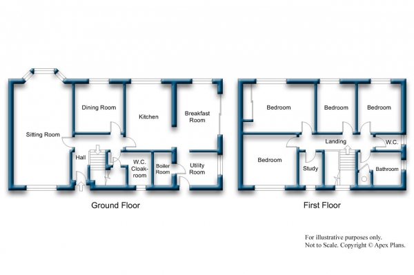 Floor Plan Image for 4 Bedroom Detached House for Sale in Palmes Close, Naburn, York