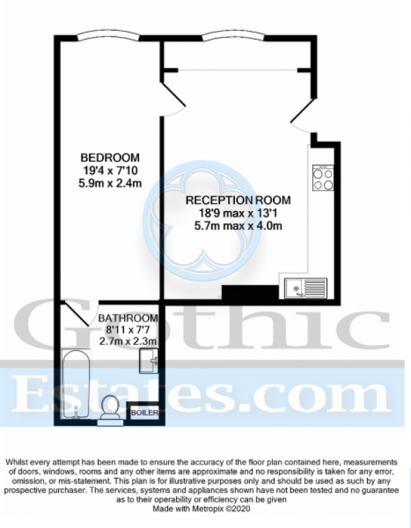 Floor Plan Image for 1 Bedroom Apartment for Sale in Stotfold Road, Arlesey, SG15 6XR