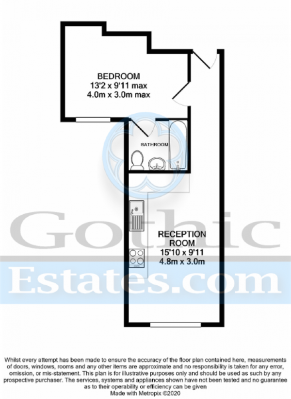 Floor Plan Image for 1 Bedroom Apartment for Sale in Stotfold Road, Arlesey, SG15 6XR