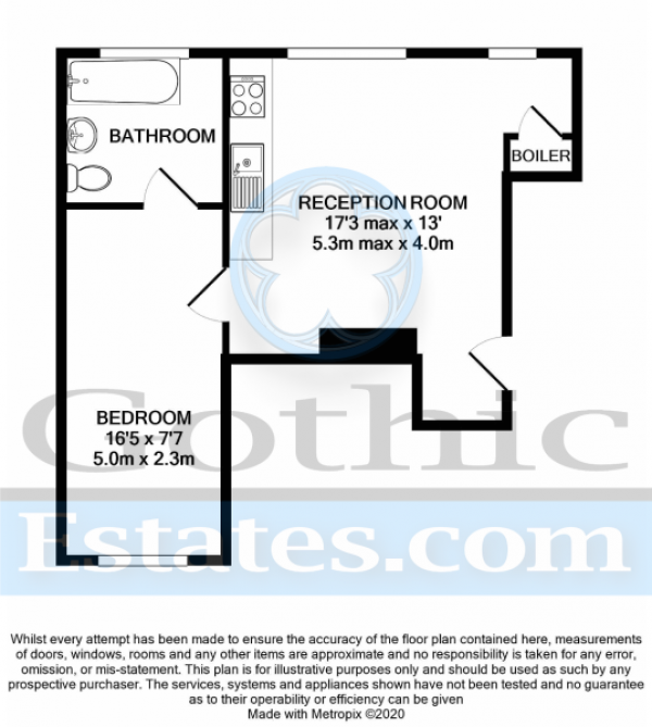 Floor Plan Image for 1 Bedroom Apartment for Sale in Stotfold Road, Arlesey, SG15 6XR