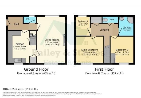 Floor Plan Image for 3 Bedroom Maisonette for Sale in Church Road, Birkenhead