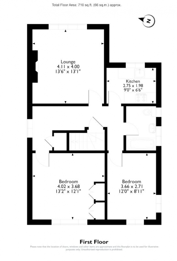 Floor Plan Image for 2 Bedroom Flat for Sale in Ealing Village, London