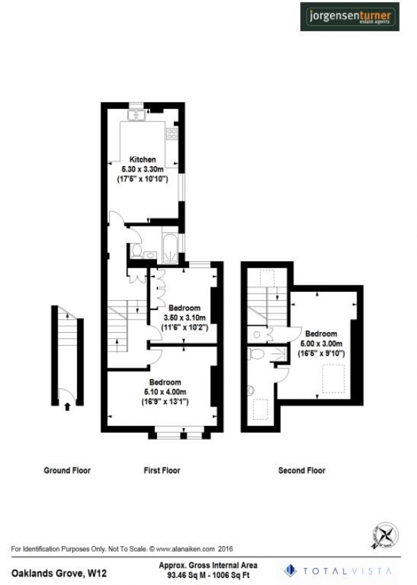 Floor Plan Image for 2 Bedroom Flat to Rent in Oaklands Grove, Shepherds Bush, London, W12 0JB