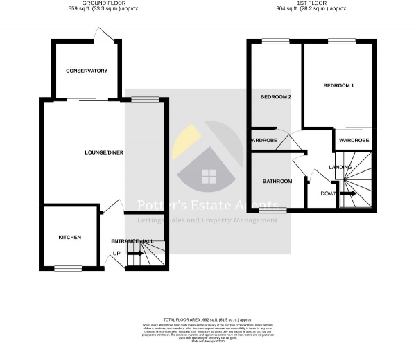 Floor Plan Image for 2 Bedroom End of Terrace House to Rent in The Street, Melton, Woodbridge