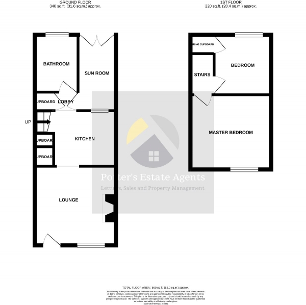 Floor Plan Image for 2 Bedroom Cottage to Rent in Deben Road, Woodbridge