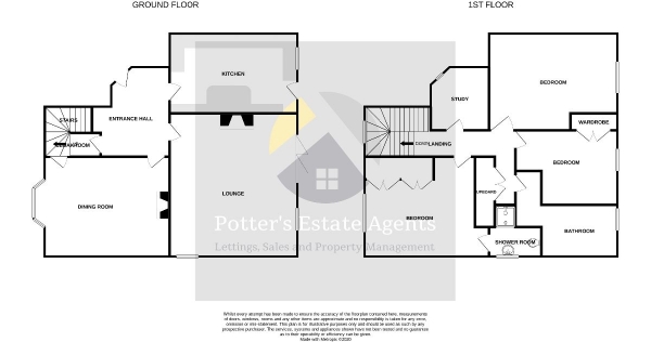 Floor Plan Image for 3 Bedroom Detached House for Sale in Moorfield Road, Woodbridge