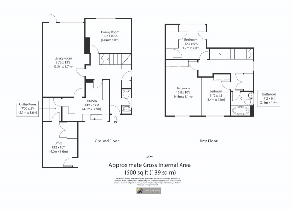 Floor Plan Image for 3 Bedroom Semi-Detached House for Sale in Quay Street, Orford, Woodbridge