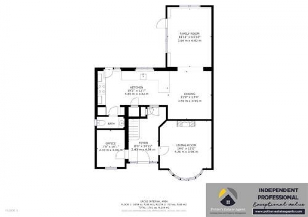 Floor Plan Image for 4 Bedroom Detached House for Sale in Westwood Avenue, Ipswich