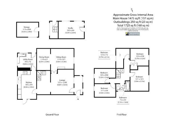 Floor Plan Image for 4 Bedroom Semi-Detached House for Sale in Rose Hill Cottages, Rose Hill, Grundisburgh, Woodbridge