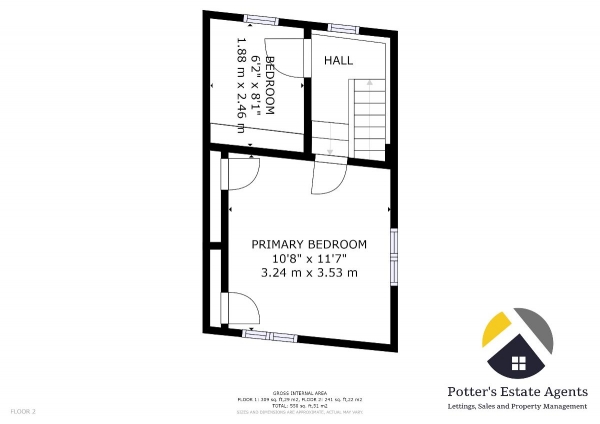 Floor Plan Image for 2 Bedroom Cottage for Sale in Deben Road, Woodbridge