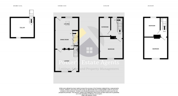 Floor Plan Image for 3 Bedroom Town House for Sale in Prospect Place, Melton Hill, Woodbridge