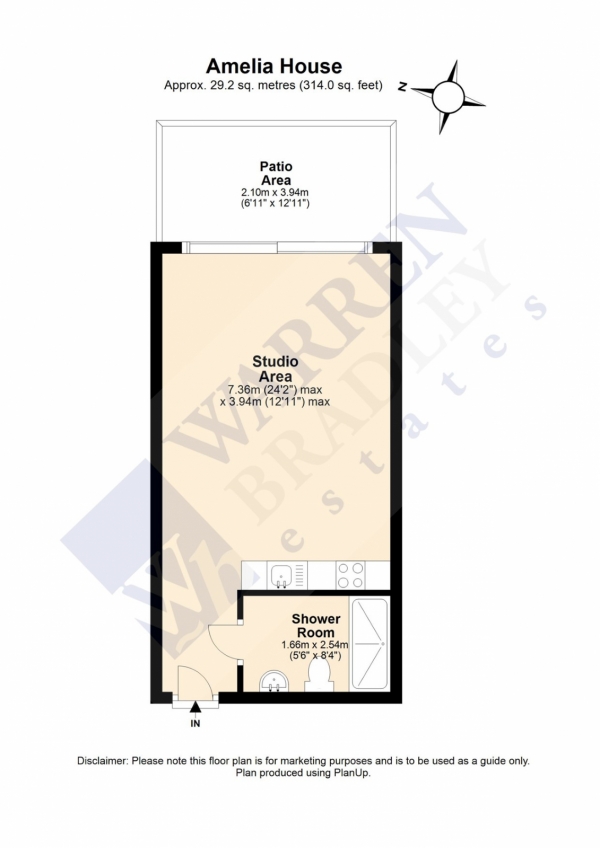 Floor Plan Image for Studio Flat for Sale in Boulevard Drive, Beaufort Park